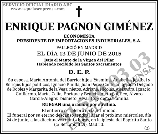 Enrique Pagnon Giménez
